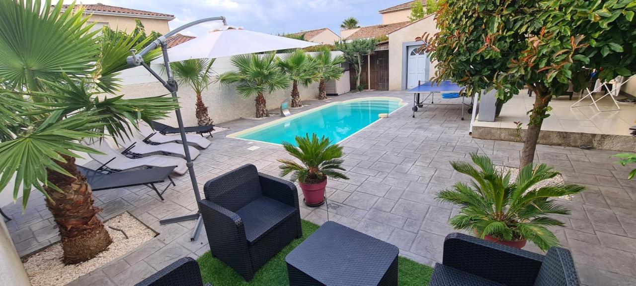 Villa Piscine De La Garrigue Florensac Екстер'єр фото