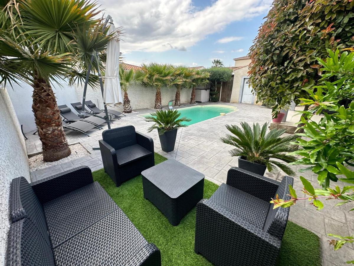 Villa Piscine De La Garrigue Florensac Екстер'єр фото