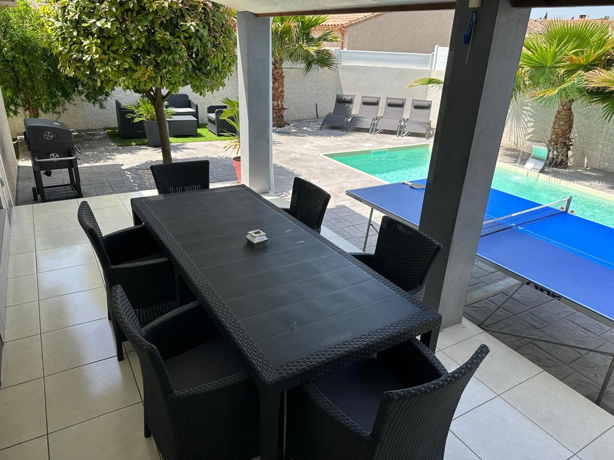 Villa Piscine De La Garrigue Florensac Екстер'єр фото