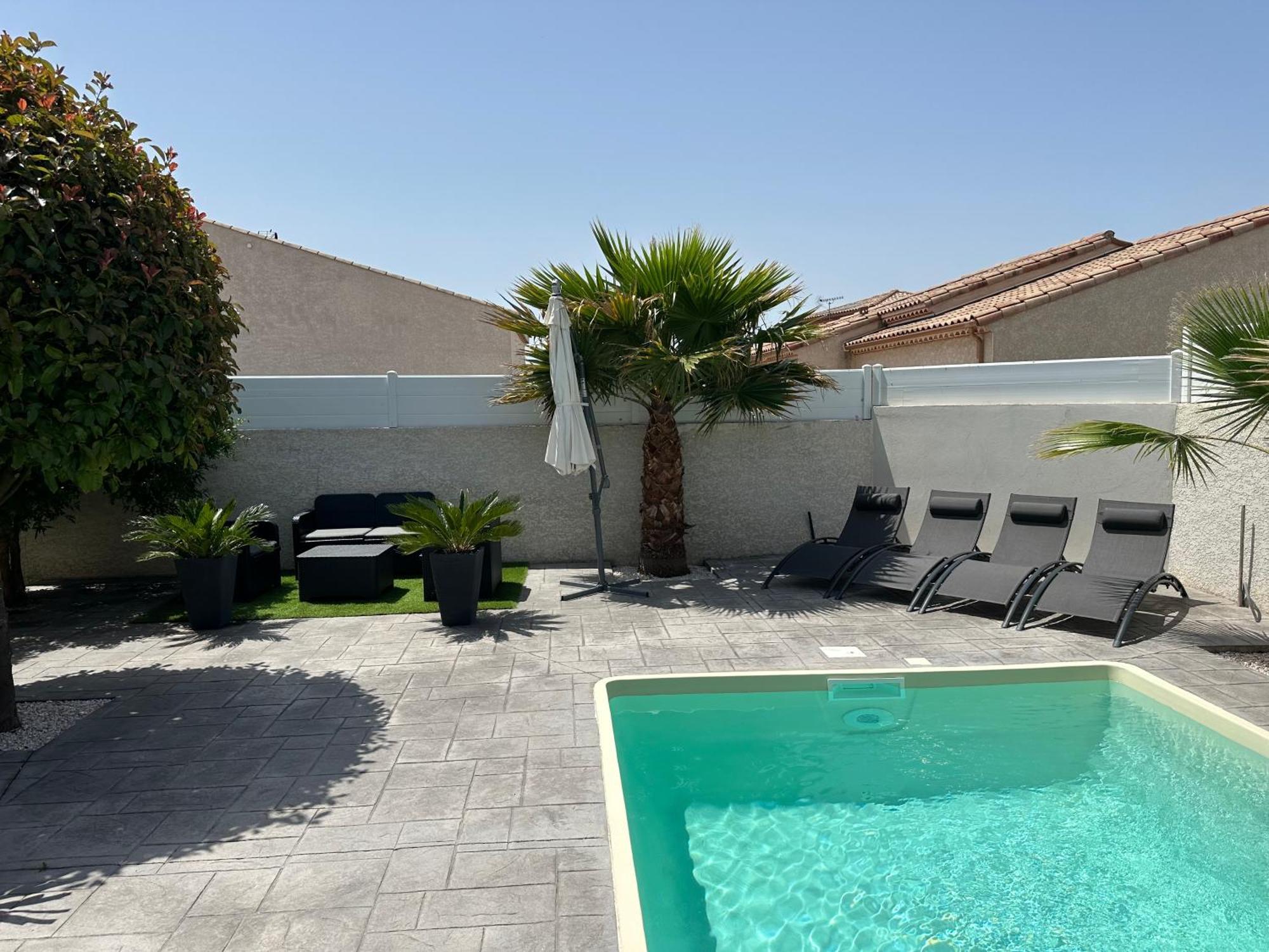 Villa Piscine De La Garrigue Florensac Екстер'єр фото